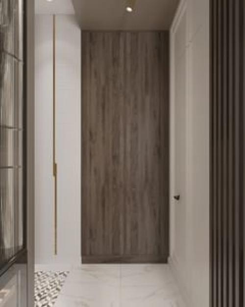 Прихожая в современном стиле с элементами классики.