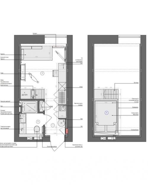 Двухуровневая студия, общей площадью 20, 3 кв. 05