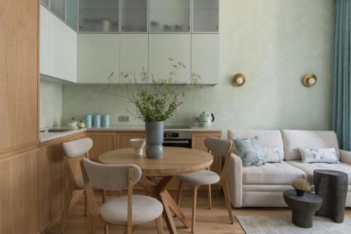 Природный минимализм.  Атмосфера загородного дома в центре города. 01