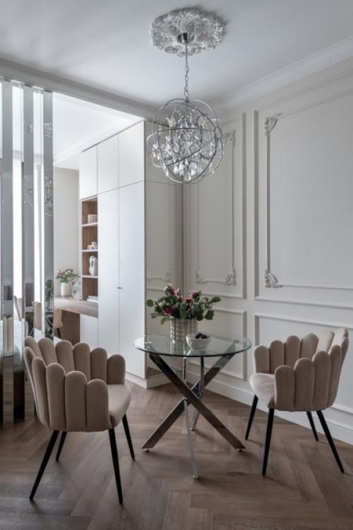 Стильный и элегантный интерьер однокомнатной квартиры. 02