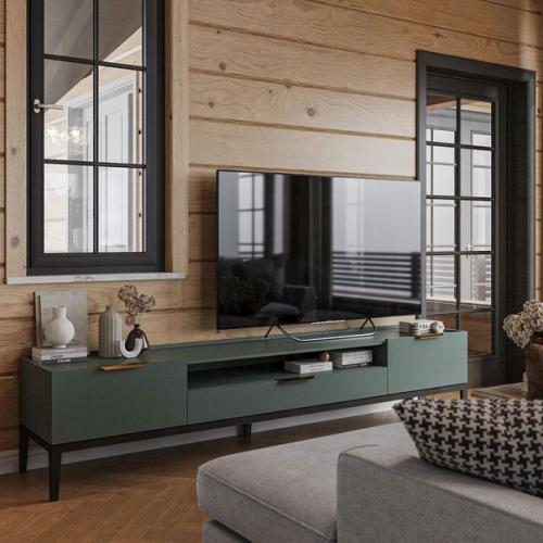 Кухня - гостиная в доме из клеёного бруса. 02