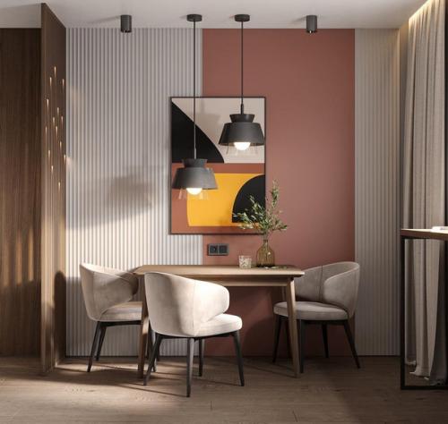 Стильный интерьер кухни, площадью 15, 5 кв. 06