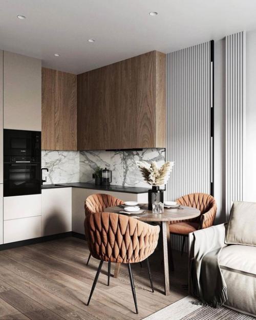 Безмятежность и элегантность: современный интерьер квартиры.