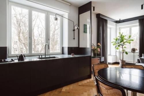 Черно-белая квартира по мотивам баухауса. 02