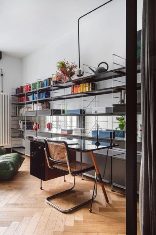 Черно-белая квартира по мотивам баухауса. 01