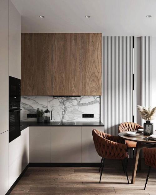 Безмятежность и элегантность: современный интерьер квартиры. 01