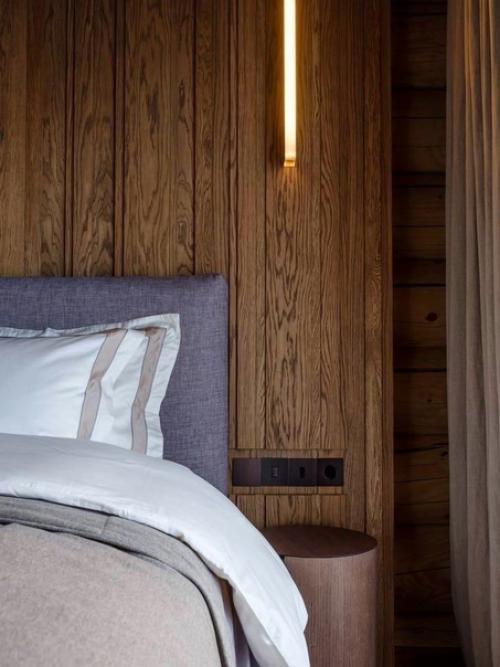 Интерьер бревенчатого дома с акцентом на природные фактуры. 06