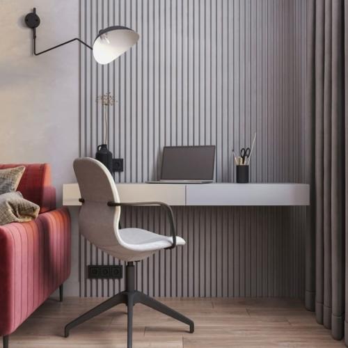 Очень лаконичная и в то же время сочная гостевая комната. 03