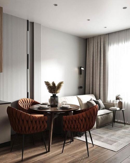 Безмятежность и элегантность: современный интерьер квартиры. 02