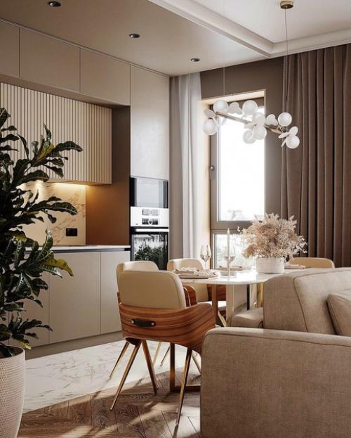 Кухня - гостиная, площадью 22 м 2. 04