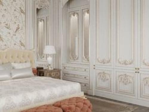 Роскошная спальня.  Спальня - наиболее спокойное и уютное место в доме. 01