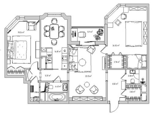 Интерьер в эстетике Ретро. 09