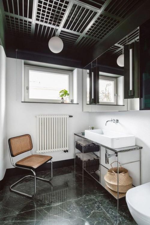 Черно-белая квартира по мотивам баухауса. 04