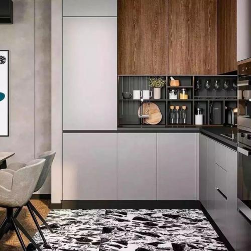 Интерьер кухни - гостиной площадью 24 кв. 01