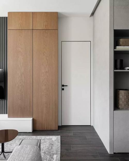 Дизайнеры сложили объемно - пространственную композицию из простых геометрических форм в светлых тонах. 02