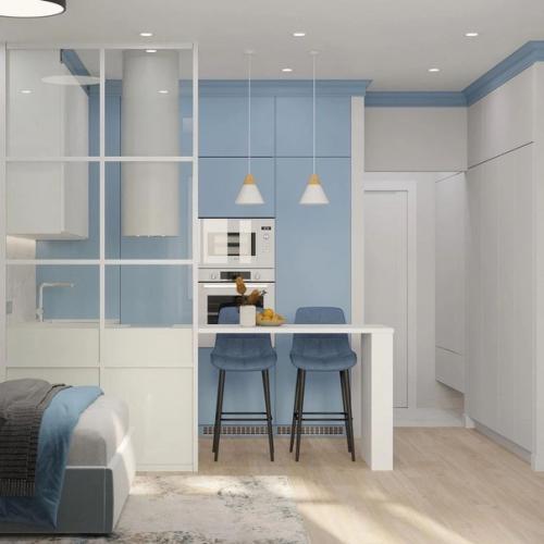 Голубой цвет является одним из самых безопасных для дизайна интерьера, поскольку с ним очень трудно переборщить. 02