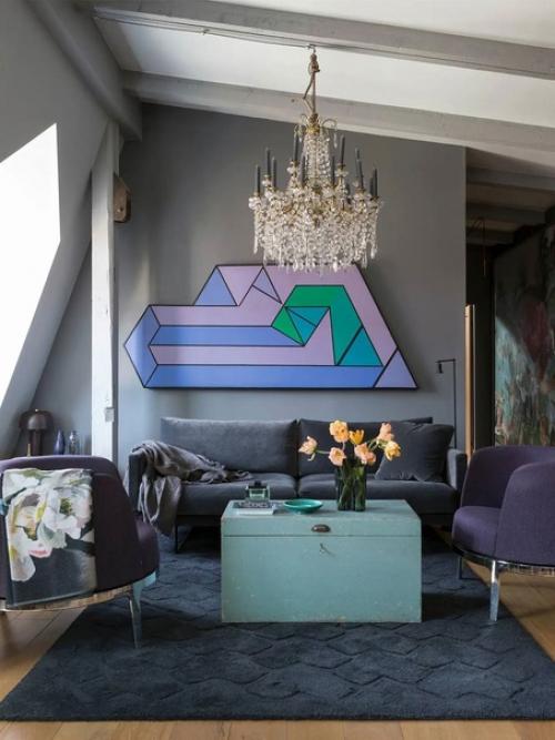 Квартира на чердаке в Швеции, напоминающая скорее парижские или нью-йоркские апартаменты. 07