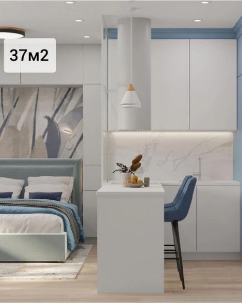 Голубой цвет является одним из самых безопасных для дизайна интерьера, поскольку с ним очень трудно переборщить.