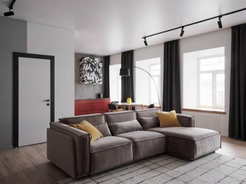 Отличным способом добавления индивидуальности и стиля в интерьер квартиры является акцентная кухня. 03