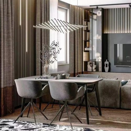 Интерьер кухни - гостиной площадью 24 кв. 02