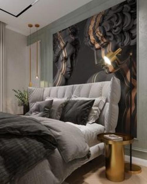 Небольшая, но очень функциональная спальня. 01