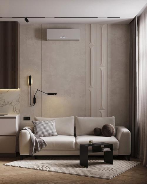 Невероятно.  И какой прекрасный дизайн - проект однокомнатной квартиры, площадью - 45 кв. 01