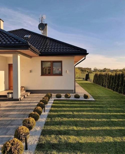 Дом мечты. Очень красиво и гармонично, приятные цвета сочетаются с хорошим дизайном экстерьера. 03