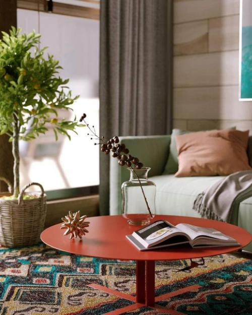 Загородный дом, с яркой теплой атмосферой. 05