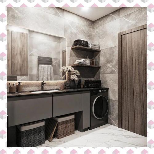 Ванная комната площадью - 4. 87 кв. 07