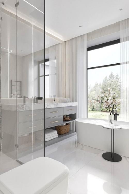 Ванная комната в загородном стиле. 05