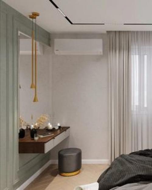 Небольшая, но очень функциональная спальня. 05