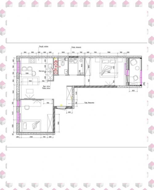 Красивая квартира площадью 60 кв. 09