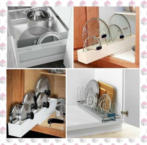 7 идей хранения крышек от кастрюль. 06