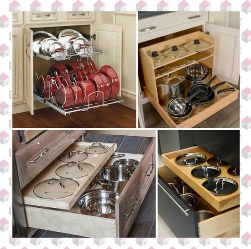 7 идей хранения крышек от кастрюль. 03