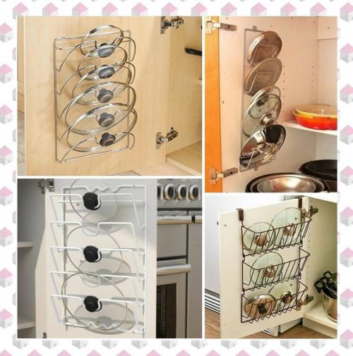 7 идей хранения крышек от кастрюль. 04