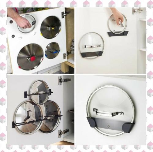 7 идей хранения крышек от кастрюль. 02