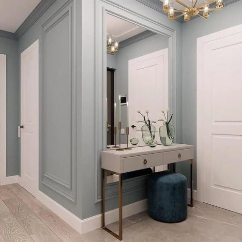 Благородный голубой в интерьере.