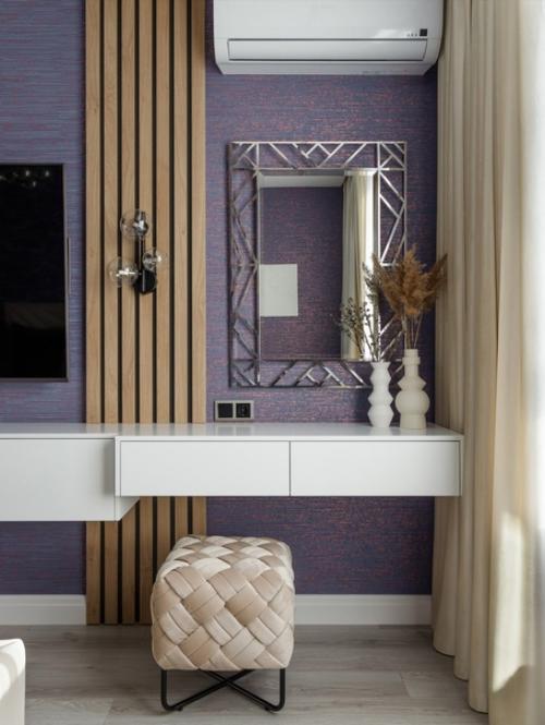 Двухкомнатная квартира с акцентными обоями. 05