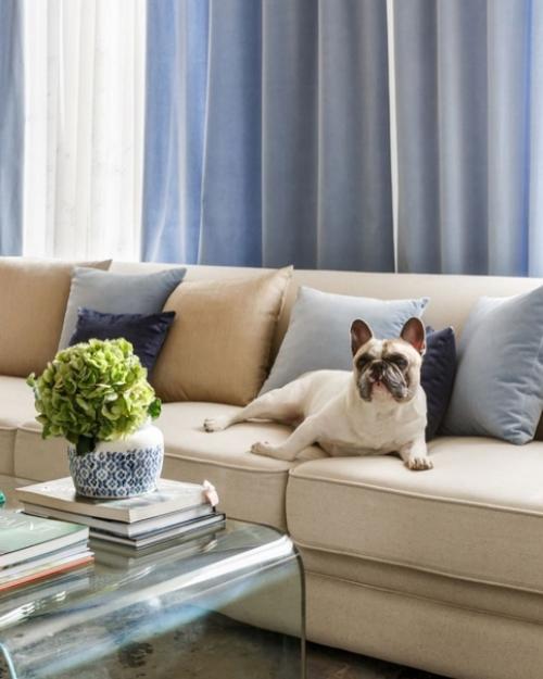 Дом в стиле Фьюжн с голубыми акцентами. 05