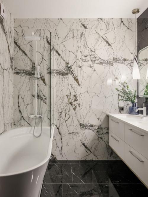 Двухкомнатная квартира с акцентными обоями. 06