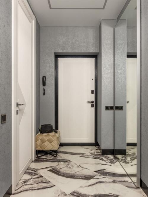 Двухкомнатная квартира с акцентными обоями. 08