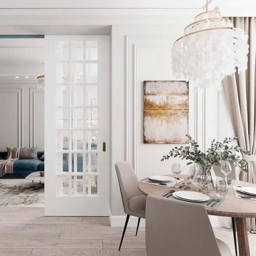 Благородный голубой в интерьере. 05