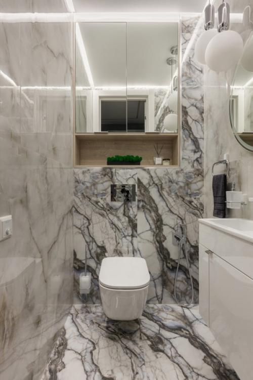 Двухкомнатная квартира с акцентными обоями. 07