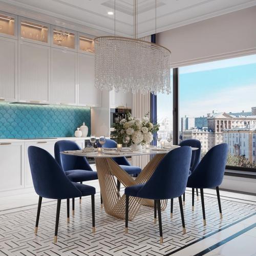 Кухня - столовая.  Стильно и с чувством вкуса все сделано. 02