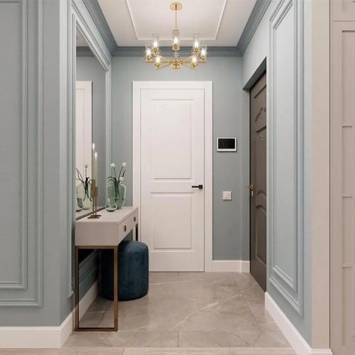 Благородный голубой в интерьере. 01