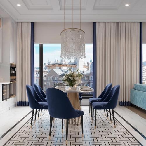 Кухня - столовая.  Стильно и с чувством вкуса все сделано. 05