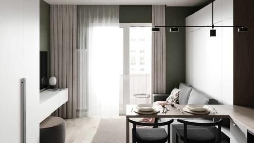 Расстановка мебели рациональна на такой площади. 03