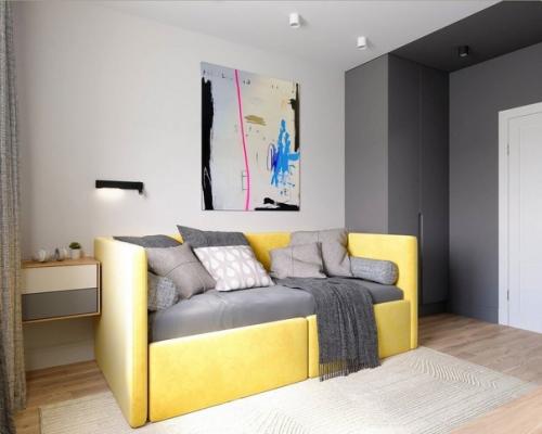 Внимание!  Только в том случае, если правильно расставить яркие акценты в интерьере, комната заиграет другими красками. 05