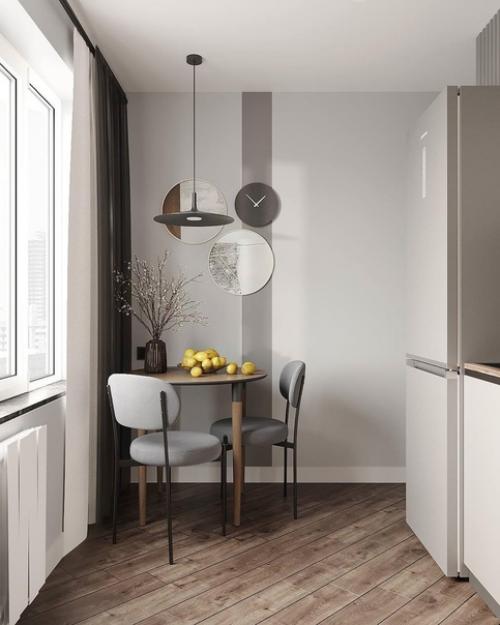 Квартира в сером монохроме, оформленная с изысканностью и утонченностью.