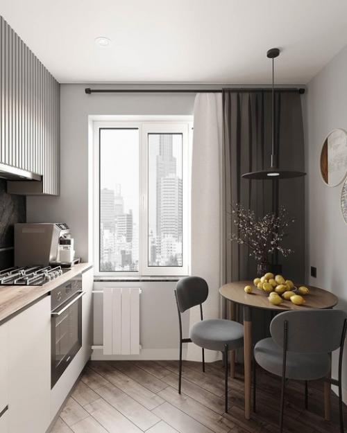 Квартира в сером монохроме, оформленная с изысканностью и утонченностью. 02